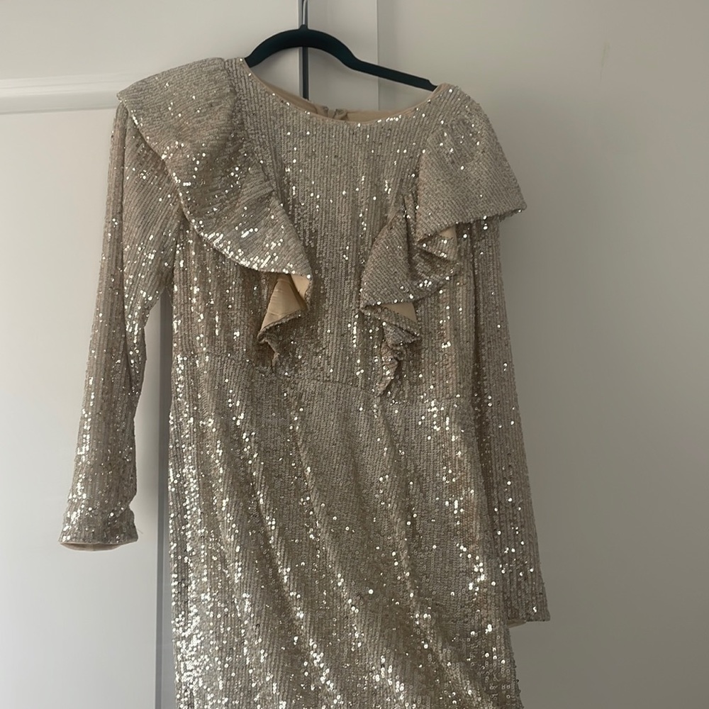 Silver Sequin Dress H&M Size M